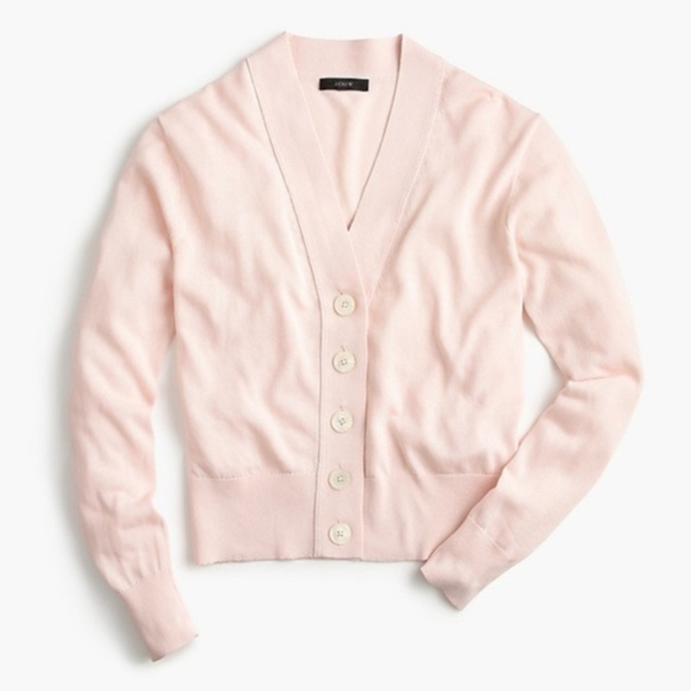 Cropped lightweight cardigan sweater - J. Crew